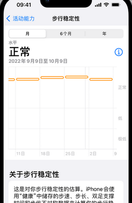 临县iPhone手机维修如何在iPhone开启'步行稳定性通知'