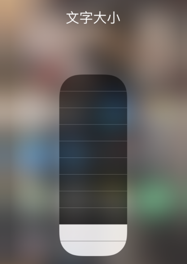 临县苹果手机维修分享小技巧：在 iPhone 控制中心快速调节字体大小 